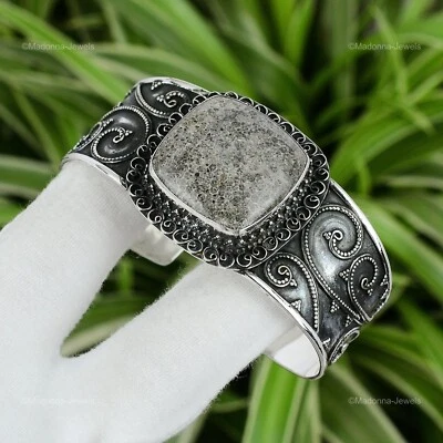 Brazalete Brazalete Plata de Ley 925 Piedra Coral Raya De Colección Esposa Compromiso Nuevo Foto 1 de 4