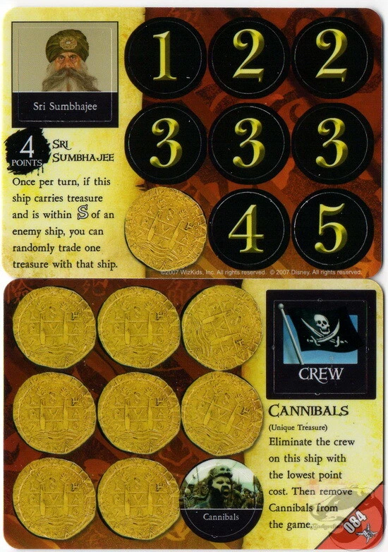 Wizkids Pirates Pocketmodel - Sri Sumbhajee - Cannibals (crew-unique treasure )  - Image 1 of 1