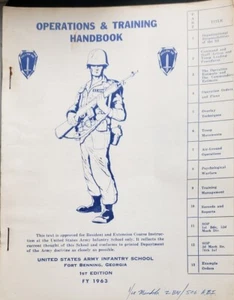 US Armed Forces Training Book - Operations & Training Handbook (1963) - Picture 1 of 1