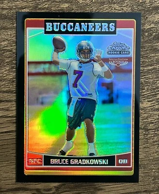 2006 Topps Chrome Black Refractor /199 Bruce Gradkowski RC #246 - Image 1 of 2