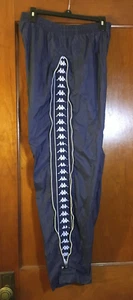 Pantalones DE COLECCIÓN KAPPA Cremallera Lateral Fútbol Calentamiento Viento Para Hombre Medianos - Imagen 1 de 4