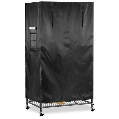 KNUTI Large Bird Cage Cover Waterproof Parrot Cage Seed Catcher 51" x 38" x 23.5" Inch