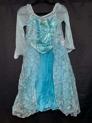 NWT Disney Parks Princess Frozen Elsa Dress Child XL 14/16 Halloween or Cruise - Image 1 of 4