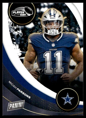 2024 Panini NFL Player of the Day Micah Parsons Dallas Cowboys #4 - Image 1 of 2