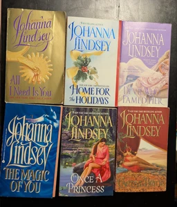 Johanna Lindsey Romance Lot of 6 Paperback Books  - Picture 1 of 13