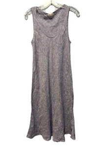 CP Shades Leinen Midikleid Gr. Small Meer niedriger U-Ausschnitt Swing Rock - Bild 1 von 11