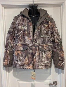 MENS MAGELLAN OZARK INSULATED WAIST JACKET REALTREE EDGE HOODED MEDIUM - Picture 1 of 3
