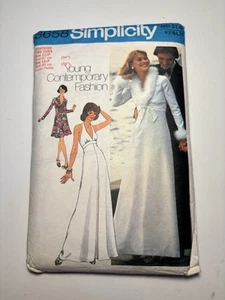 Vintage Simplicity 6658 Misses Junior Dress & Jacket Sewing Pattern Cut Sz 11/13 - Picture 1 of 2
