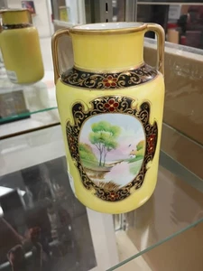 Vintage Japanies Nepon Hand Painted Vase. - Picture 1 of 2