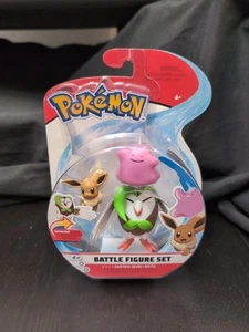Pokemon Battle Figures Set - Wave 3 - 95148 - 3 Pack - Evee, Ditto, Dartrix RARE - Picture 1 of 4