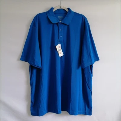 Nuevo con etiquetas Camisa Polo Core Para Hombres Azul Real Verdadero Protección UV Absorbe la Humedad Talla 4XL Foto 1 de 4