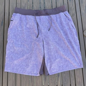 Lululemon XL Men THE Short 9" LinerSunbleached Cherry Purple Training M7ADNS - Picture 1 of 14
