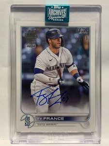 2024 Topps Signature Series Archives Baseball TY FRANCE Auto 53/99 2022 Buyback - Picture 1 of 2