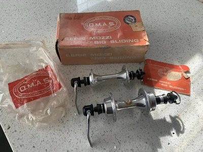 NOS OMAS Hubs Small Flange Big Sliding MOZZI STRADA 100/126mm 36H BSC Titanium - Image 1 of 4