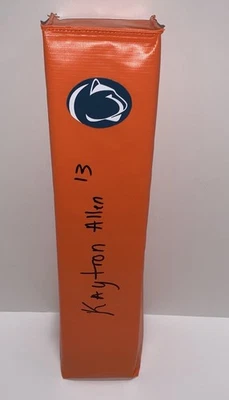 KAYTRON ALLEN SIGNED TOUCHDOWN PYLON PENN ST. NITTANY LIONS PROOF JSA COA - Image 1 of 2