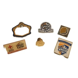 5 White Castle Logo Pins Lapel Pin Hat Jacket Pin - Picture 1 of 2