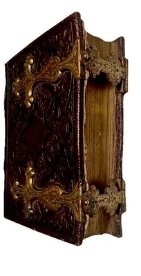 CIVIL WAR ERA LEATHER PHOTOGRAPH ALBUM C1863 TINTYPES LINCOLN GRANT & MORE! - Image 1 of 4