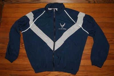 Chaqueta cortavientos vintage JWOD Skilcraft US Air Force talla pequeña azul con cremallera Foto 1 de 4