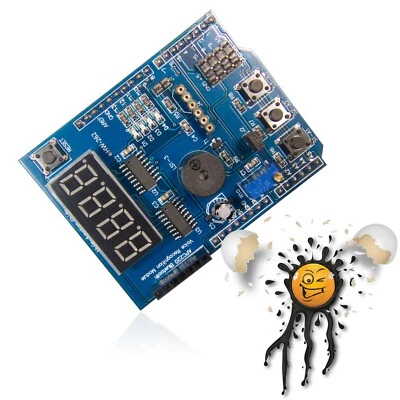 HCARDU0085 Arduino Multifunktionsboard Erweiterung DS18B20 IR1838 74HC595 displa - Bild 1 von 3