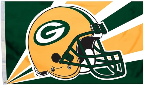 GREEN BAY PACKERS Helmet 3X5 FLAG  #1 Quality Genuine NFL Licensed Cover