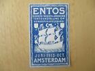 (5531) Reklamemarke - ENTOS Tentoonstelling op Scheepvaartgebied Amsterdam 1913
