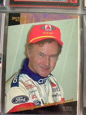 Lot of 4 Morgan Shepherd NASCAR auto racing trading cards - Image 1 of 4