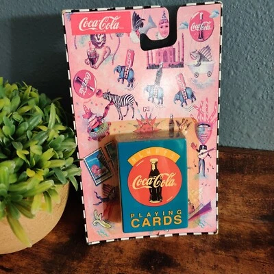 Coca Cola Coke Vintage Mini Playing Cards New 90s Collectible In Packaging  - Image 1 of 3
