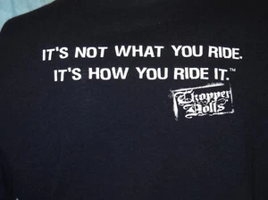 mOTOR CULT SO CAL CHOPPER DOLLS IT’S HOW YOU RIDE IT CAMISETA NEGRA XL SH SLV neocurio - Imagen 1 de 8