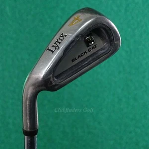 LH Lynx Original Black Cat Single 4 Iron True Temper Dynamic Flare Steel X-Stiff - Picture 1 of 2