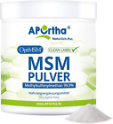 Aportha® Optimsm® MSM Pulver, 500G Veganes Pulver, 1.000 Mg Optimsm® MSM, vegan