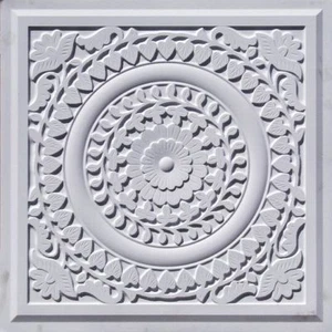 # 211 (Lot of 5)  PVC Faux Tin Decorative Ceiling Tile Panels Glue-Up / Grid - Picture 1 of 13