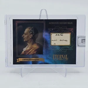 MONTESQUIEU Auto 2024 Eternal Cuts World Authentic History Relic /75 🔥 - Foto 1 di 2