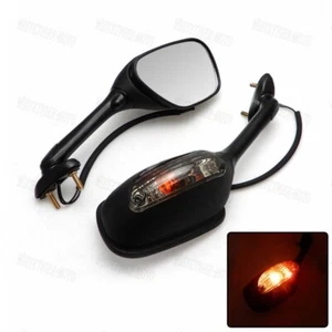 Smoke Rear view Mirror Fit For Suzuki GSXR600/750 2006-2015 GSXR1000 01-15 K5 K7 - Picture 1 of 8