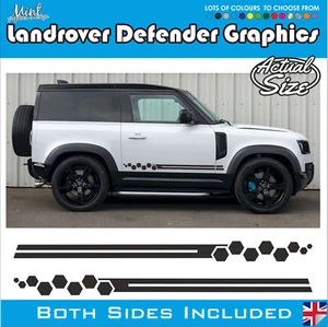 Landrover Defender 90 4x4 Off Road rayas laterales calcomanías pegatinas gráficos 016 - Imagen 1 de 5