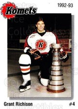 1992-93 Fort Wayne Komets #22 Grant Richison