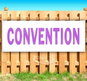 CONVENTION WH/PRL Advertising Vinyl Banner Flag Sign Many Sizes DIRECTIONAL - Picture 1 of 6