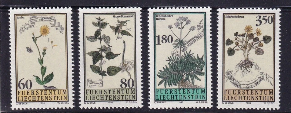 Liechtenstein MNH ** 1011-4 Plants - Изображение 1 из 1