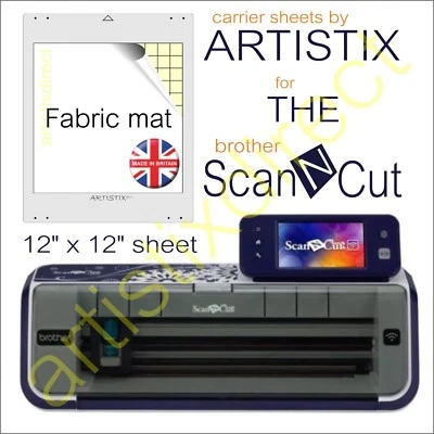 Scan N Cut Artistix Fabric Cutting Mat Carrier Sheet Scanncut 12 x 12