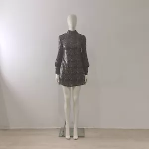 BNWT Olivia Rubin 'Melissa' Leopard Dress UK 6 8 EU 34 36 Sequin Mini Brown £407 - Picture 1 of 24