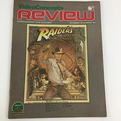 Обзор журнала Entertainment Club Raiders Lost Ark винтаж 80-е видео концепции - Изображение 1 из 4