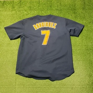 Vintage Detroit Tigers Pudge Ivan Rodriguez Jersey Navy Size XL True Fan - Picture 1 of 7