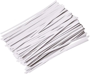Candyhome 1000 Pcs 6" Paper White Twist Ties Reusable Bread Ties for Party Cello - Picture 1 of 12