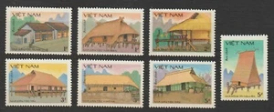1986 Vietnam Stamps Traditional Houses Scott # 1648-1655  MNH - Picture 1 of 1