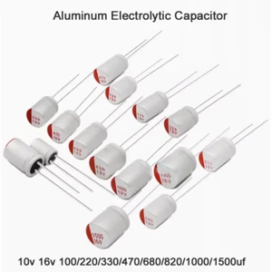 Condensador electrolítico de aluminio 10v 16v 100/220/330/470/680/820/1000/1500uf - Imagen 1 de 2