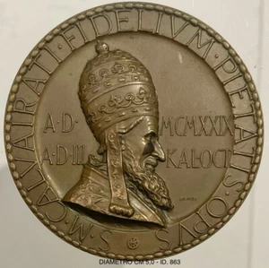 STATO PONTIFICIO PAPA PIO XI° MEDAGLIA 1929 GIUBILEO S. MARIA CALVARIATI - Imagen 1 de 6
