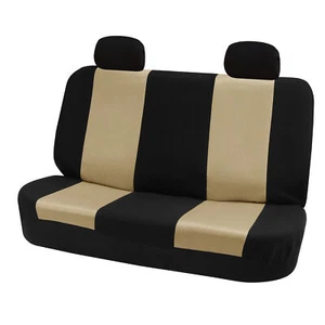 Classic Two Tone Universal Seat Covers Fit For Car Truck SUV Van - Rear Bench - Picture 1 of 18