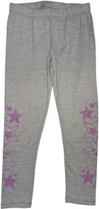 Betsey Johnson Girls Leggings Pants Gray with Stars Size Small - Picture 1 of 2