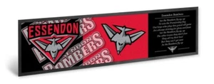 Essendon Bombers AFL Team Song Printed Rubber Backed Bar Runner Mat New 89x25cm - Picture 1 of 3