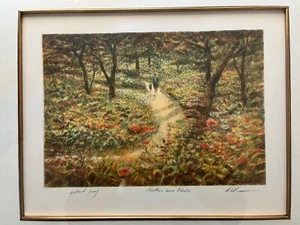Francobollo Parigi Harold Altman prova artista MADRE E BAMBINO Park Atelier Desjobert - Foto 1 di 20