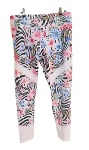 ROCKWEAR Womens Zebra Garden Perforated Print Tights NEW RRP$79.99 | Size 18 - Picture 1 of 5